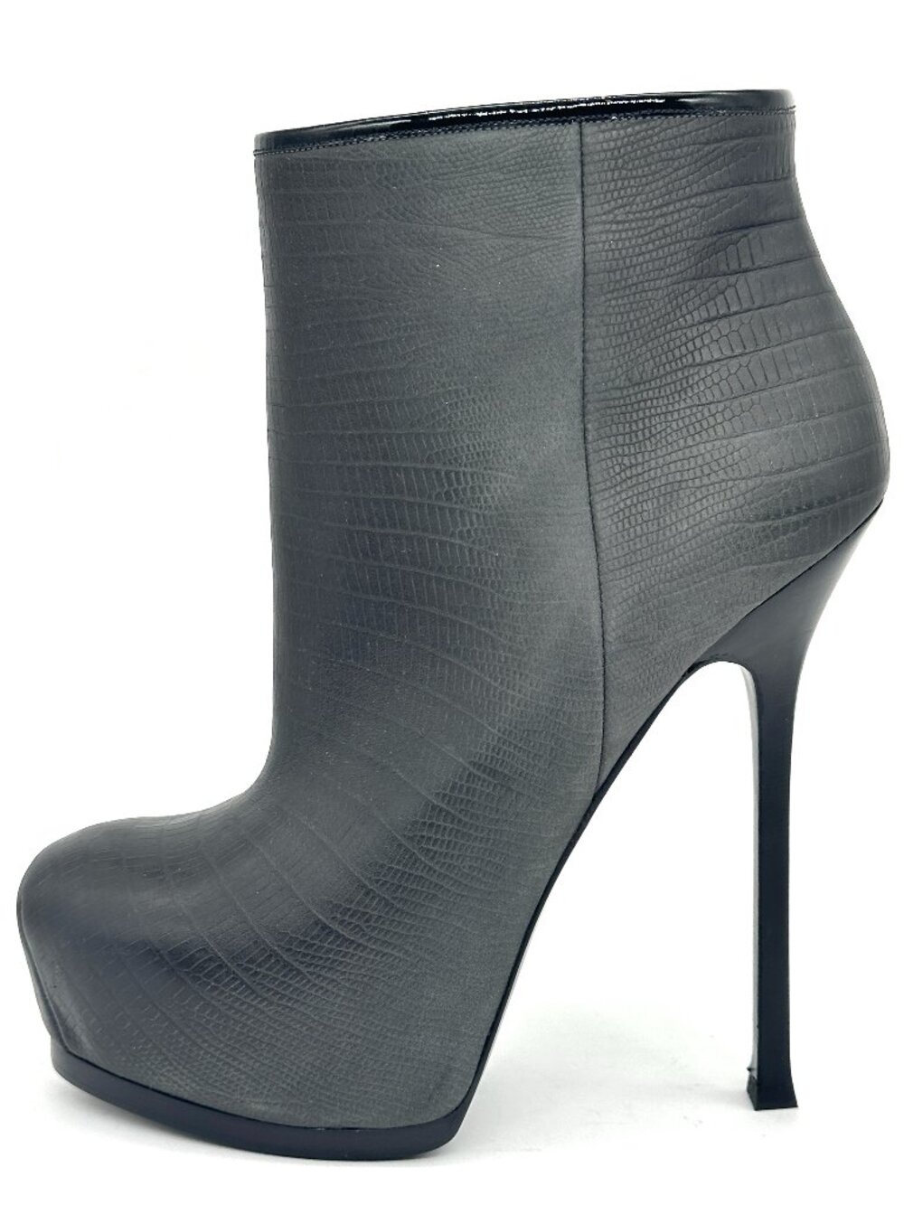 YSL Yves Saint Laurent Tribtoo 105 Degrade Platform Ankle Booties Boots Heels